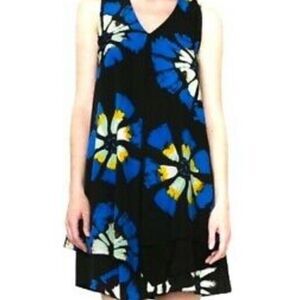 Desigual dress ~ size 44 ~ black, blue, yellow